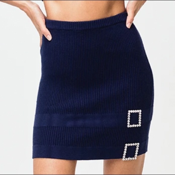 FOR LOVE AND LEMONS 🍋 TUILERIES RIBBED MINI SKIRT - Picture 2 of 15